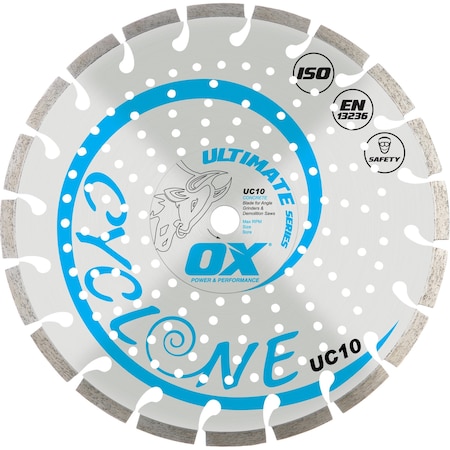 Ox Tools Utlimate Concrete, Hard Materials Diamond Blade - 4 1/2" OX-UC10-4.5